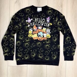 Hello Kitty Halloween Sanrio Sweatshirt M Black Hybrid Apparel 2024 Crewneck NWT